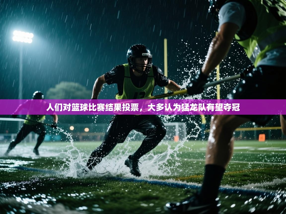 人们对篮球比赛结果投票，大多认为猛龙队有望夺冠  第1张